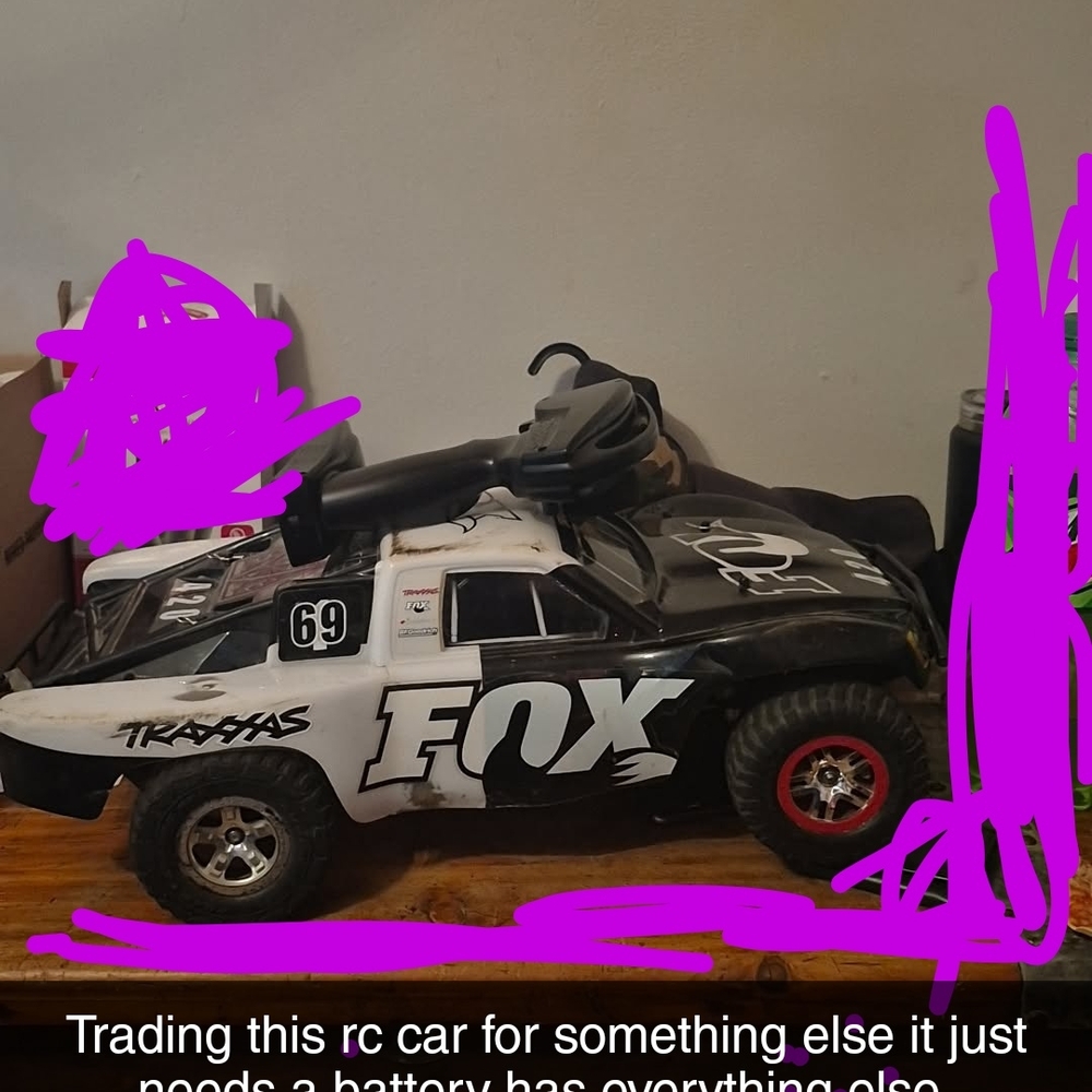 Fox Black and White RC Off-Road Car